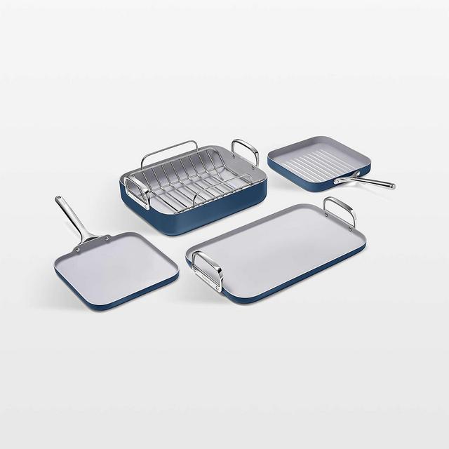 Caraway ® Navy Ceramic Non-Stick 5-Piece Cookware Set