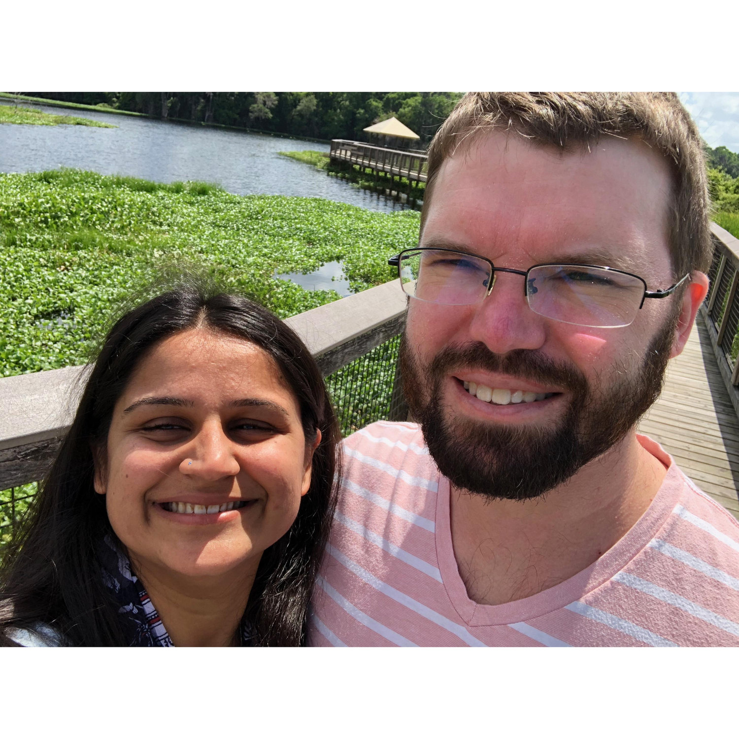 The day we got engaged! It was at Paynes Prairie Preserve State Park April 30, 2019