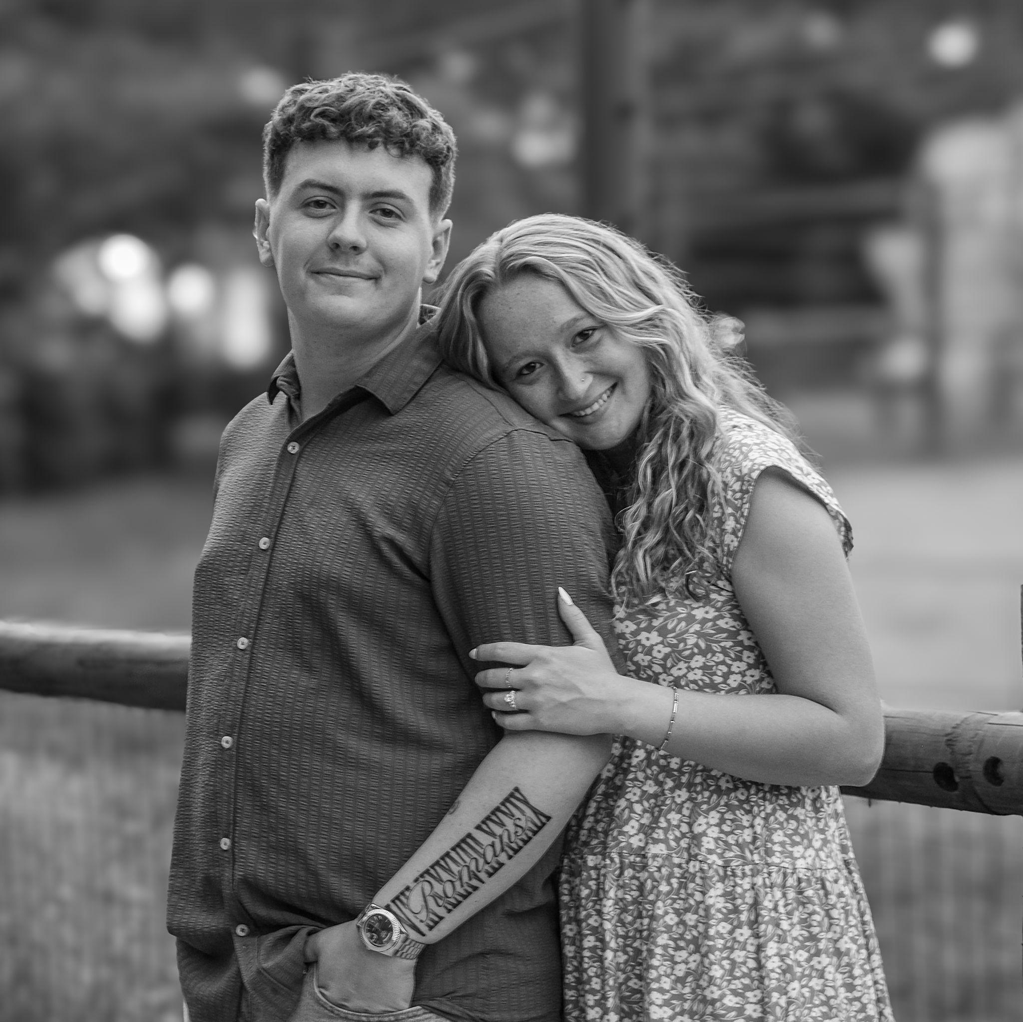 Our mini engagement session after Abby said YES!