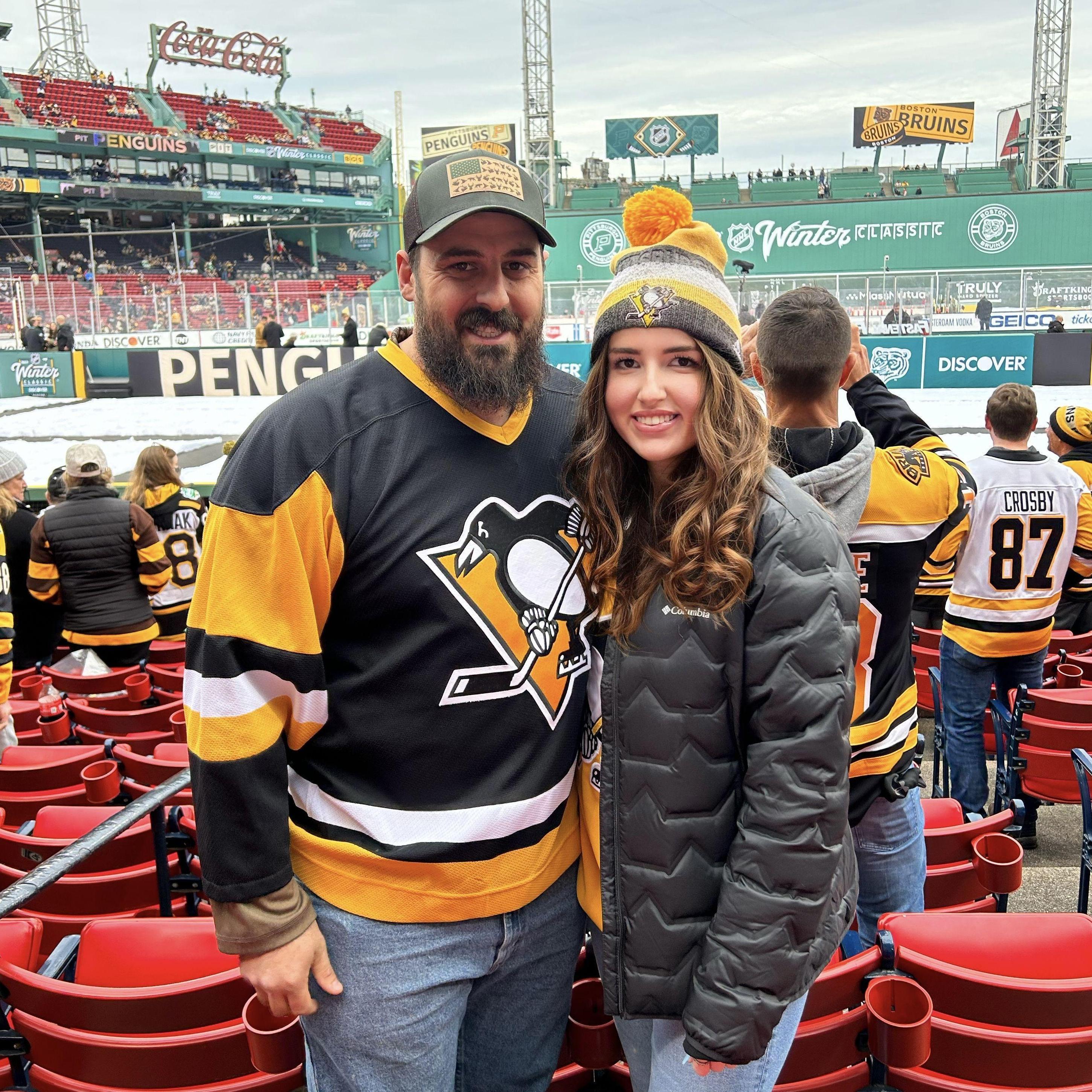 First trip out of state together! Winter Classic in Boston.