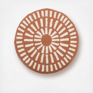Cotton Embroidered Throw Pillow