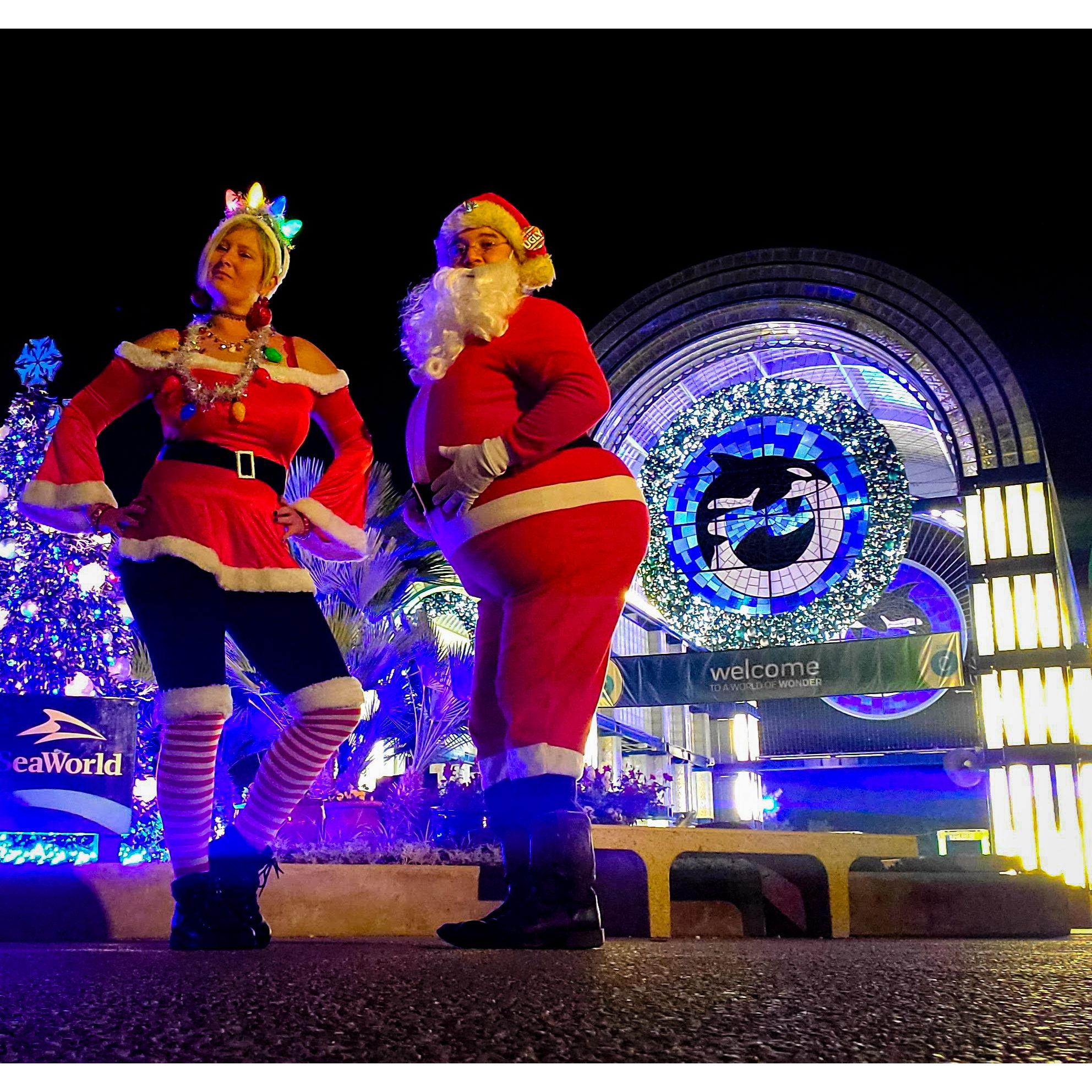 Sadly, Nick wasn't aloud into the park with the beard.