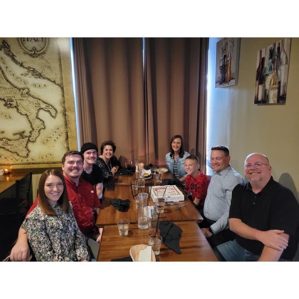 One of many family dinners!