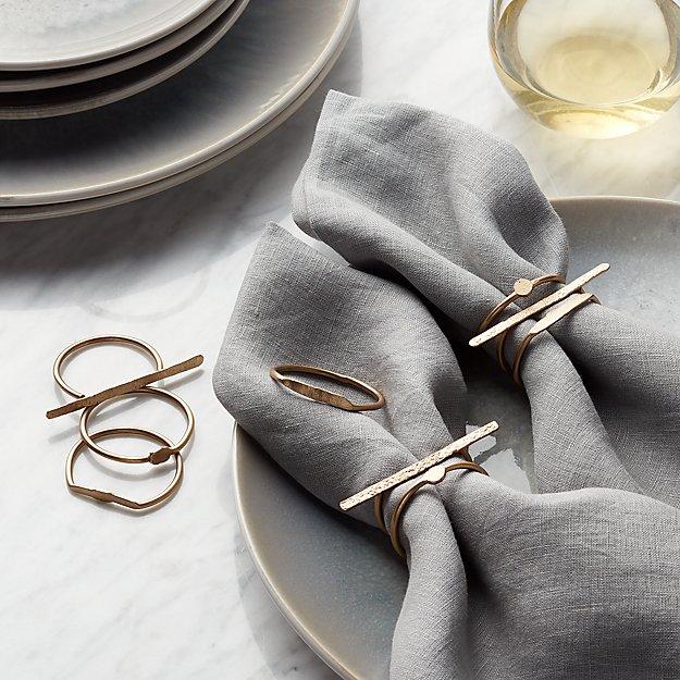 Dainty Napkin Rings, Set of 3