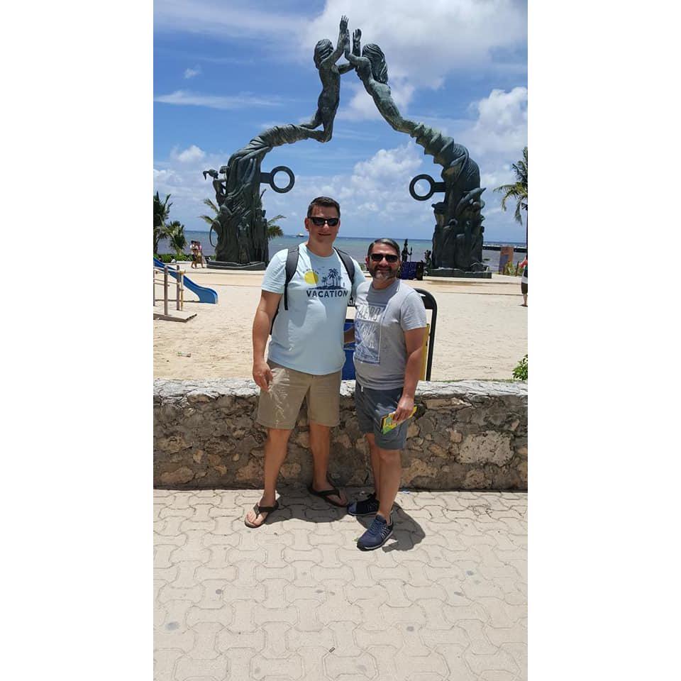 The beachfront in Playa del Carmen, June 2019