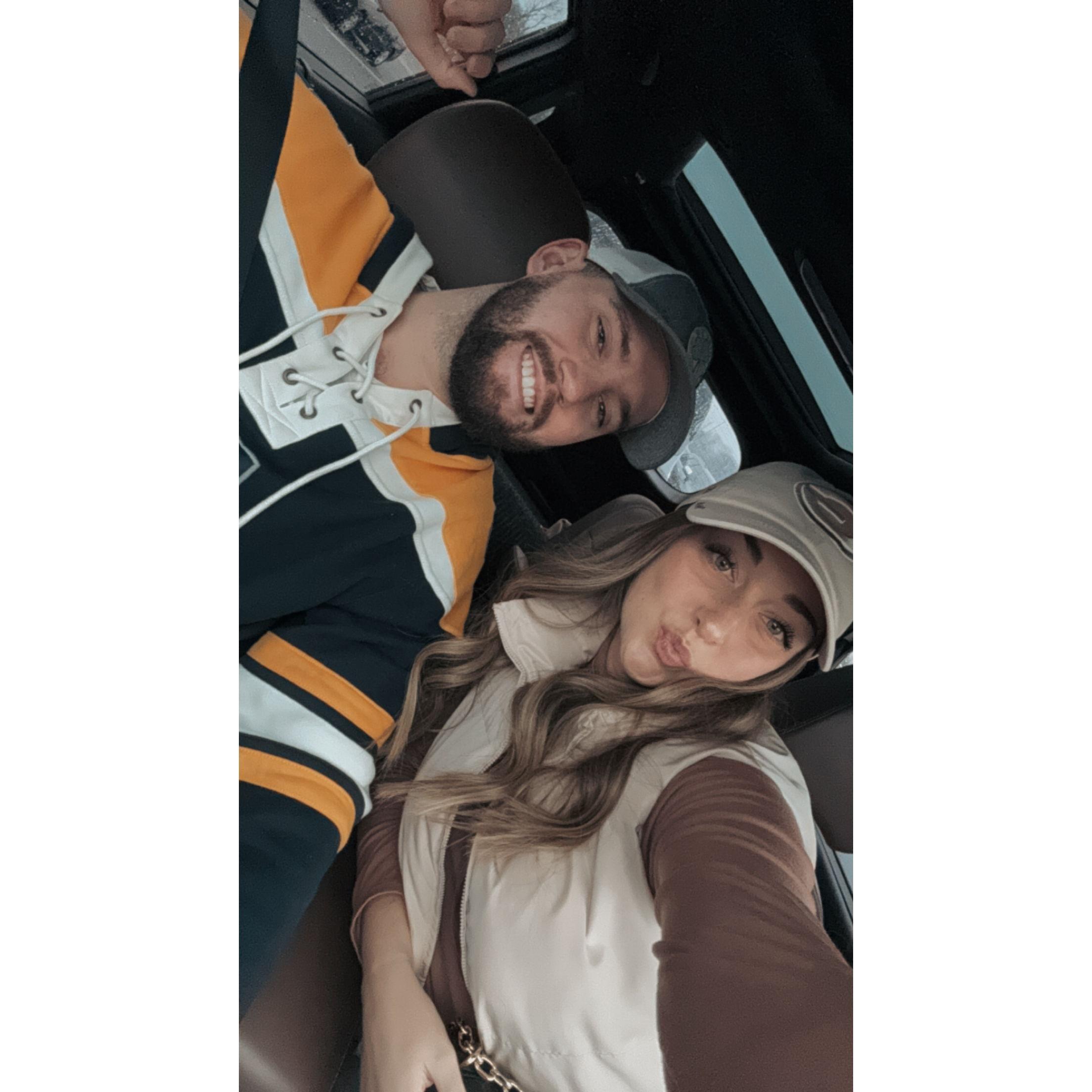 One of many Komets hockey games together!