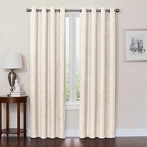 Quinn 63-Inch Grommet Top 100% Blackout Window Curtain Panel in Ivory