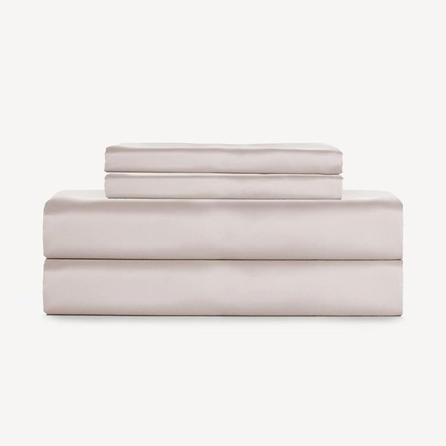 SLASHOP FURRFREE Bamboo Sheet Set - Genuine 100% Organic Viscose - Pet Hair Repellent Bedding Sheet Set for Dogs/Cats Family- Lost Shell Queen