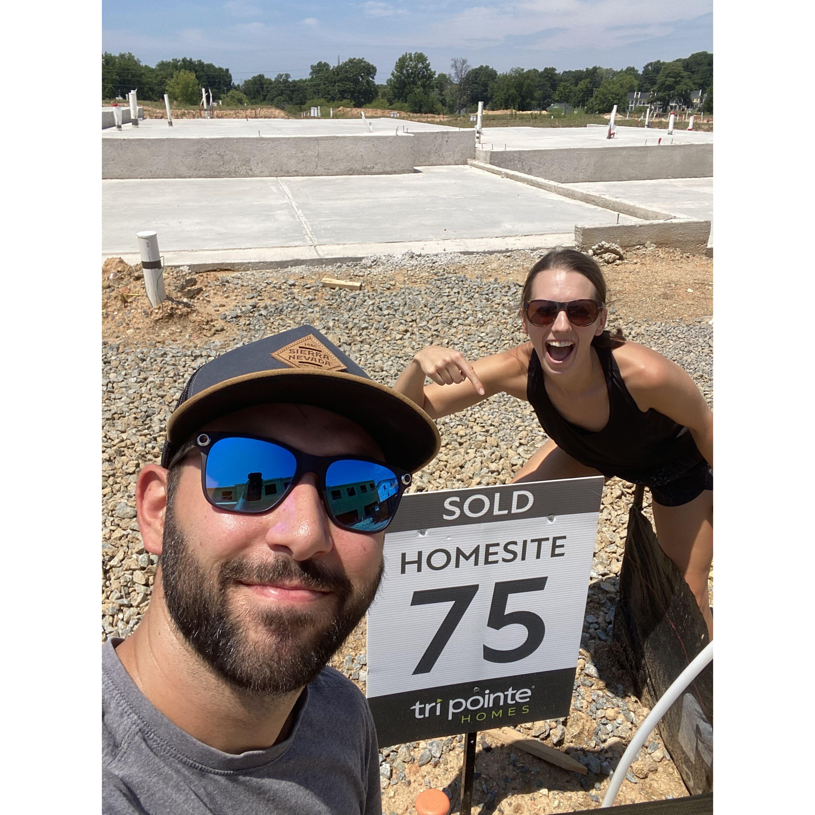 We bought our first home.