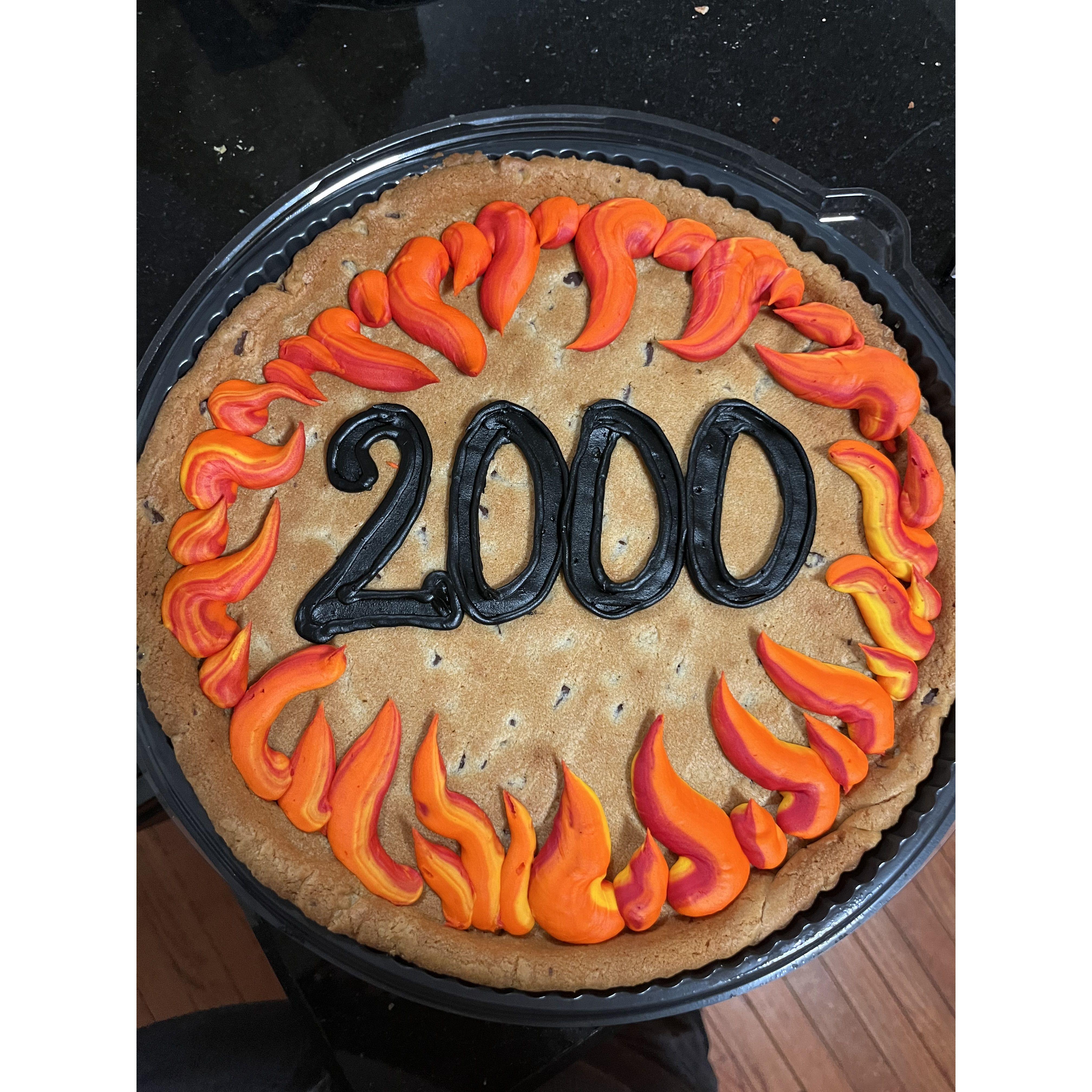 On 2/27 Maddy and Cole celebrated their 2,000 day Snapchat streak!