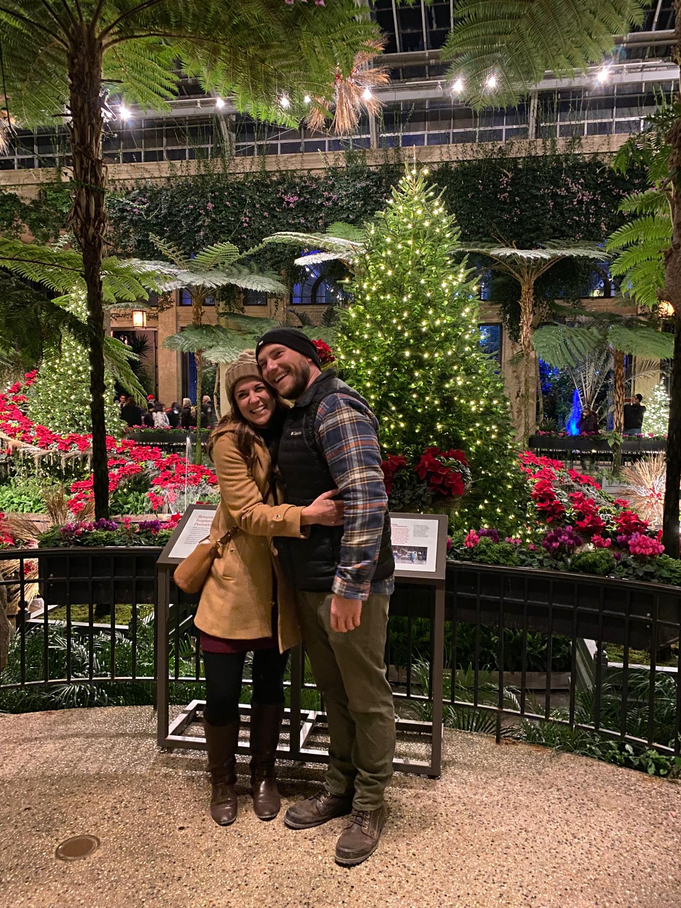 Big smiles after the proposal!