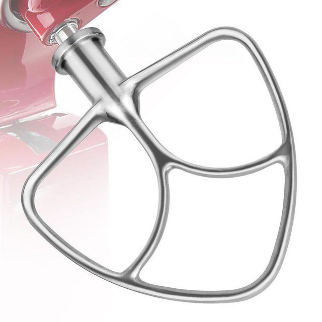 Stainless Steel K45B Coated Flat Beater for KitchenAid 4.5-5 Qt Mixer Paddle Attachment Flat Beater Fits Stand Mixer Bowls For KitchenAid 4.5-5 Quart Bowls, Kitchenaid Paddle Attachment