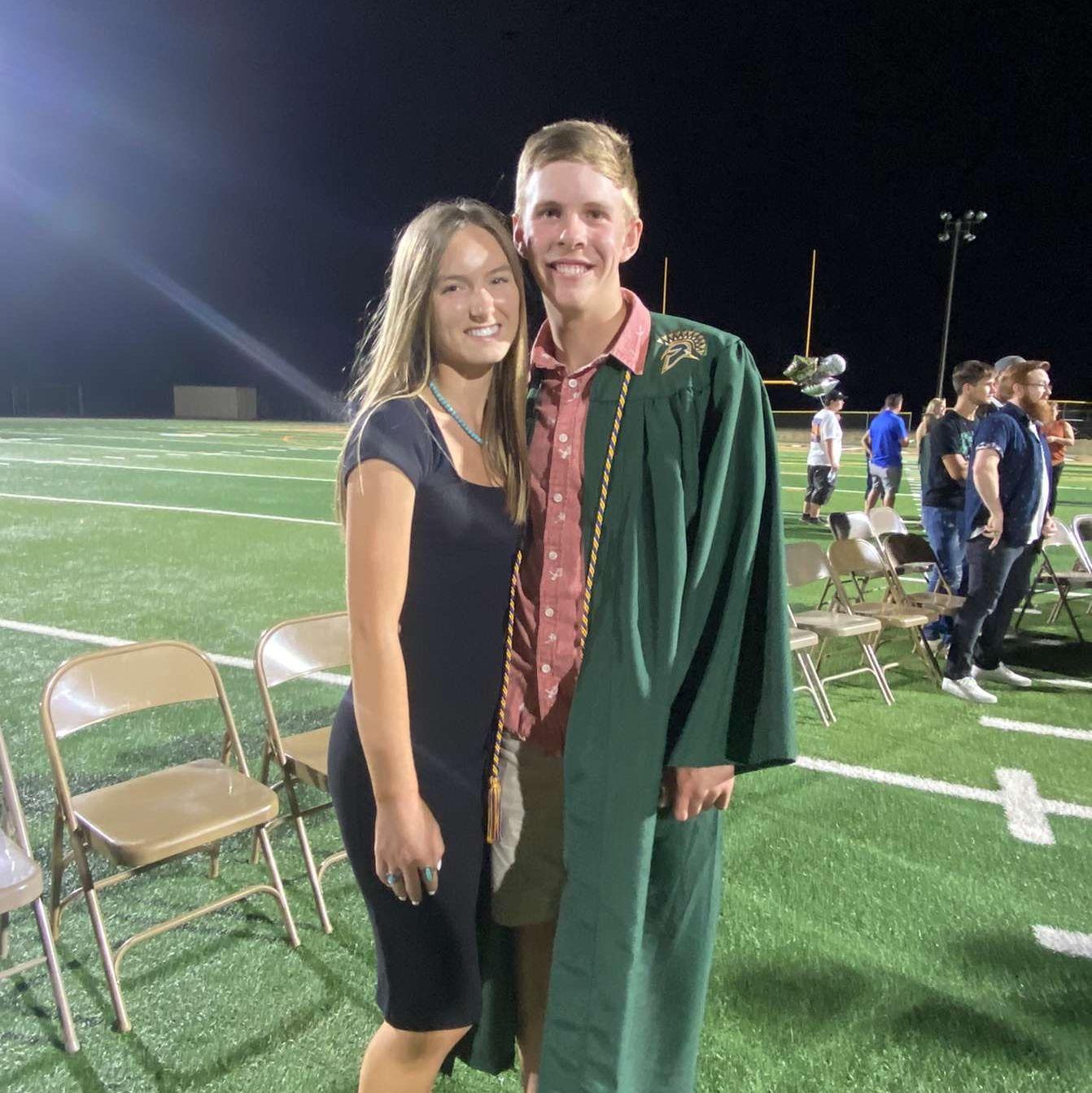 A picture of us at Carson's senior year graduation. June 2022