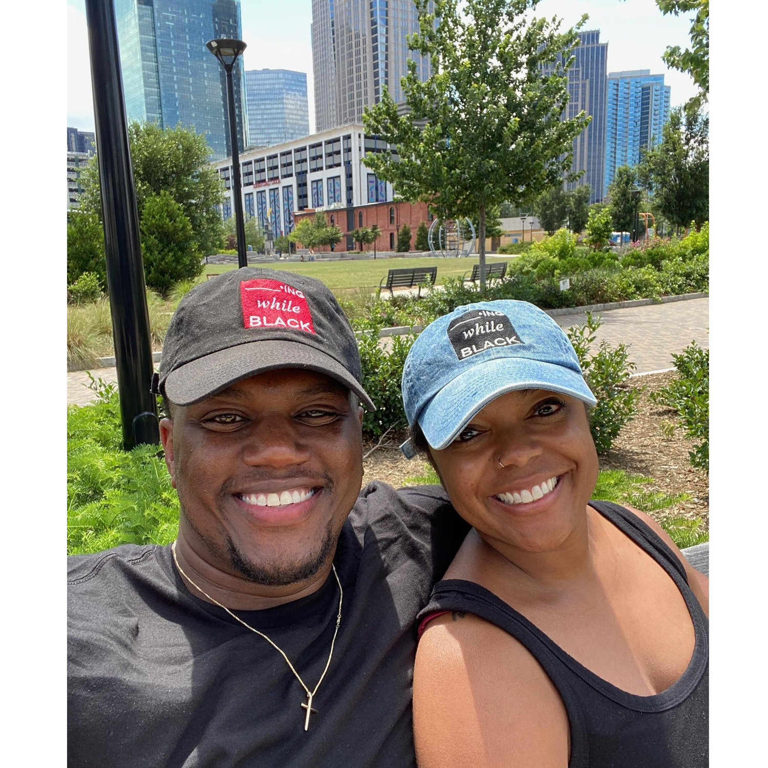 Taking a break from exploring Charlotte.