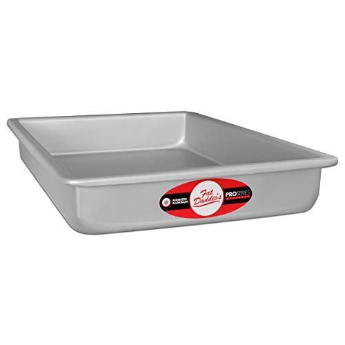 Fat Daddio's POB-9132 Sheet Cake Pan, 9 x 13 x 2 Inch, Silver