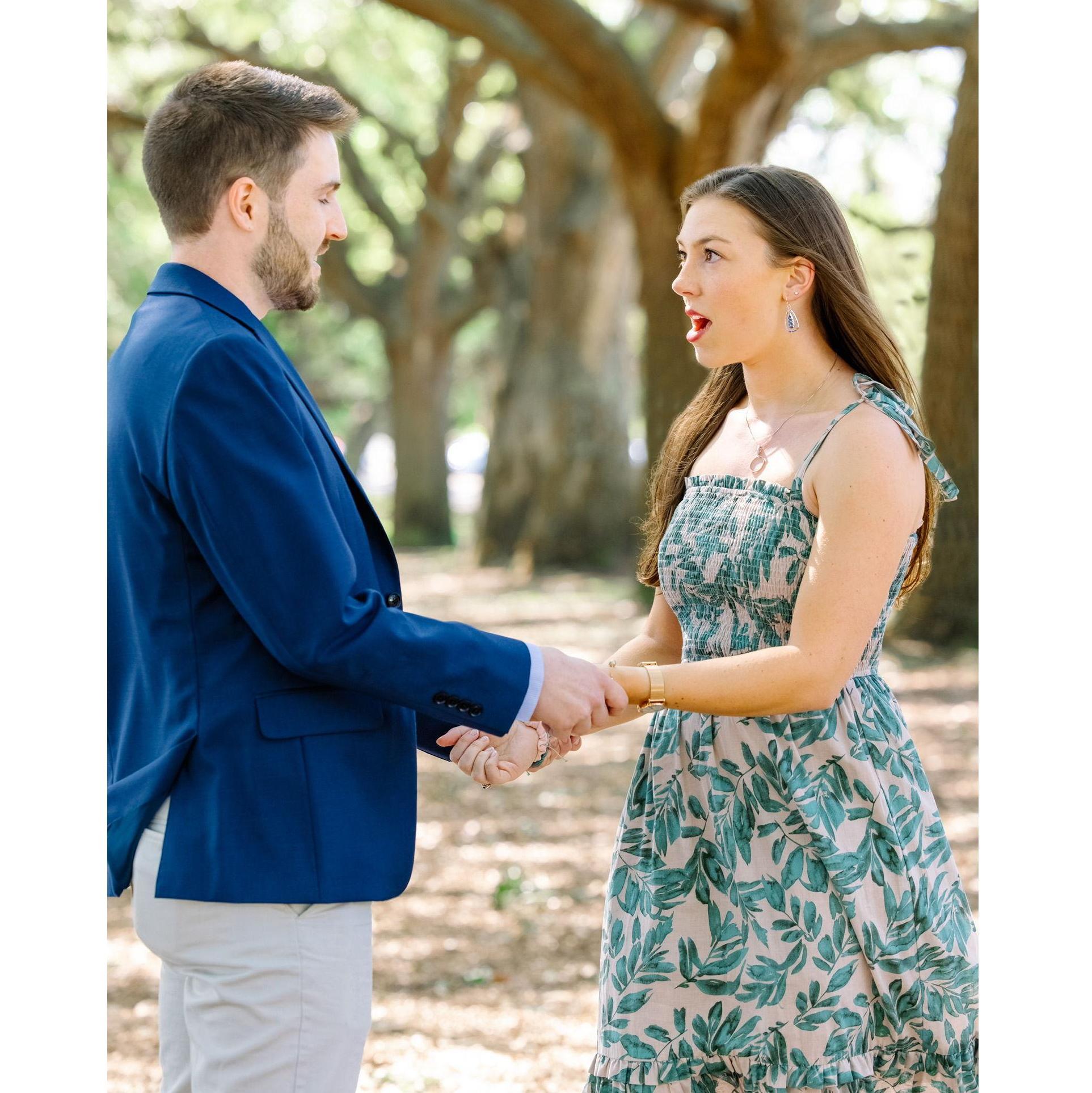 This is genuinely Melissa's face when Collin was proposing.