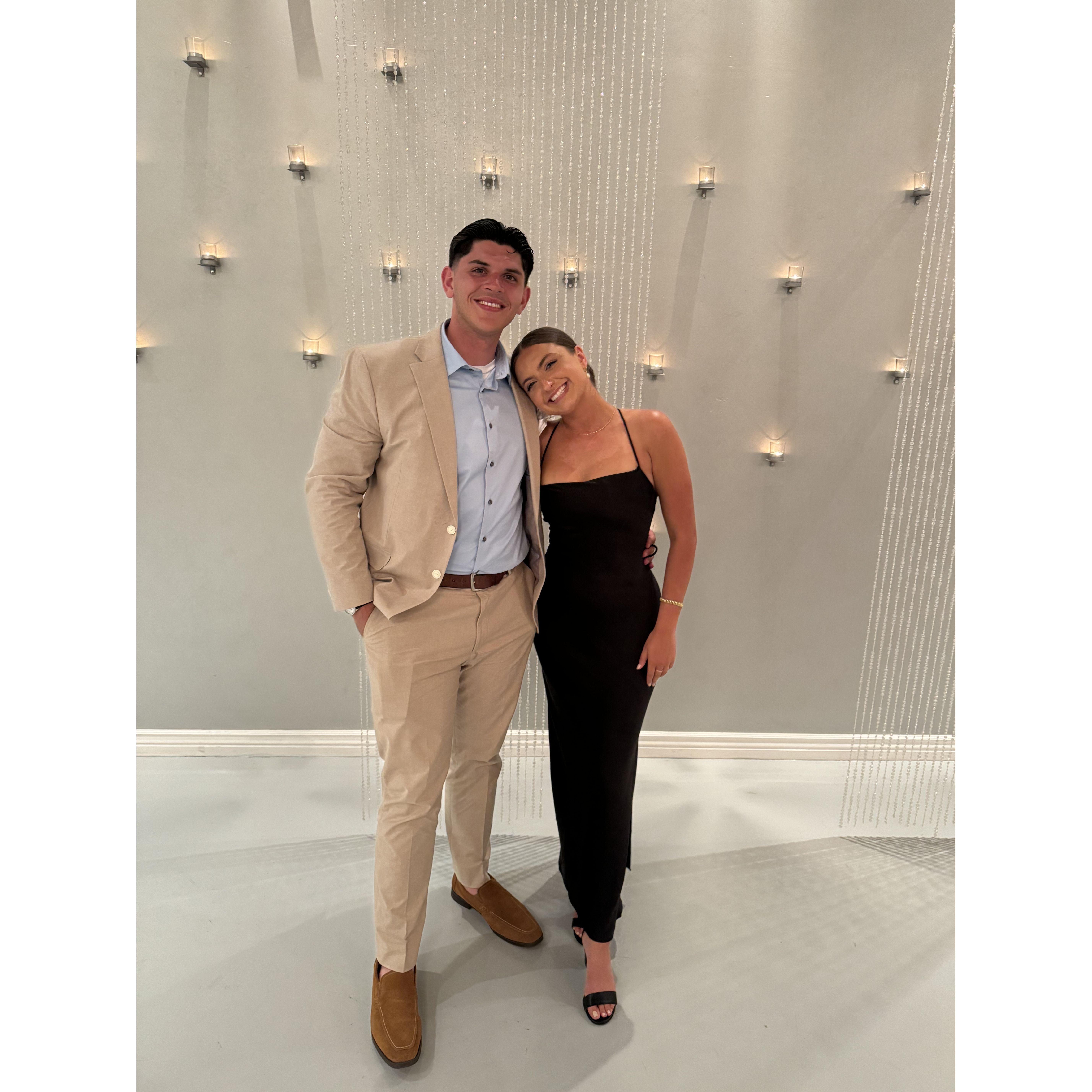 The first wedding we went to together! (we love the Lussiers)