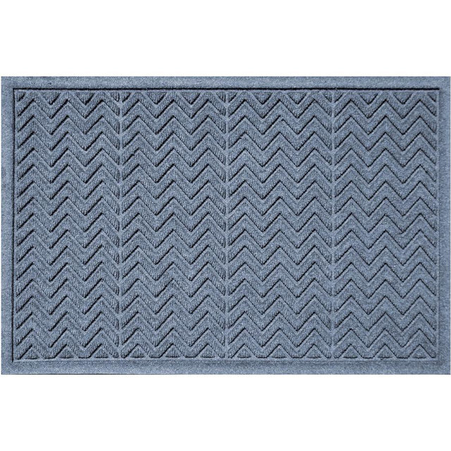 WaterHog Chevron Doormat, 2 x 3', Bluestone