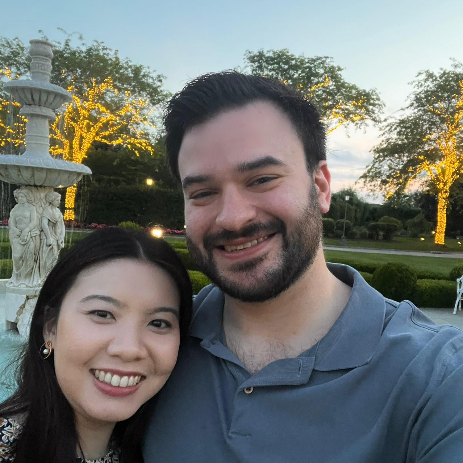 One year anniversary where we’ll be having our wedding