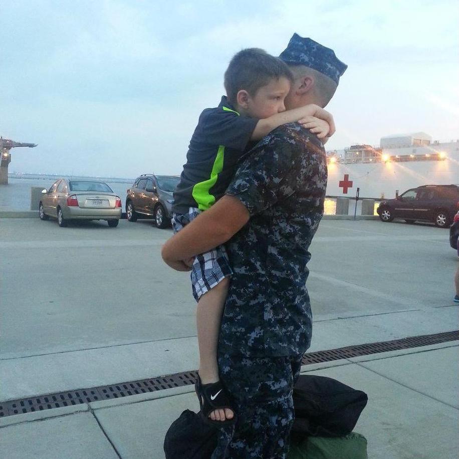 It's always hard to say goodbye! We've been through many deployments.