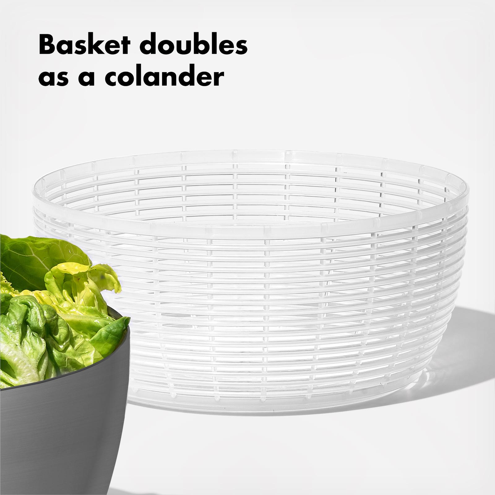 OXO, Steel Salad Spinner | Zola
