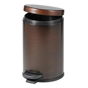 India Ink Step-On Bathroom Wastebasket in Oil Rubbed Bronze