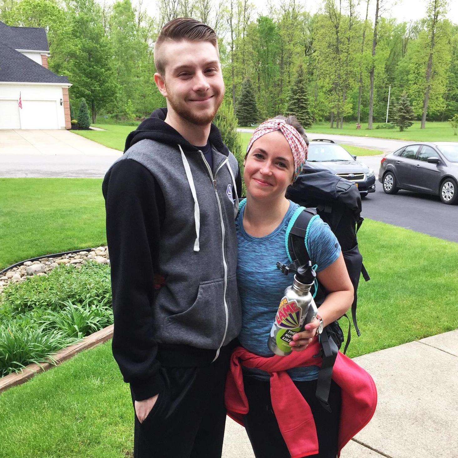 The day Erin left for Zambia to take part in a three month internship.