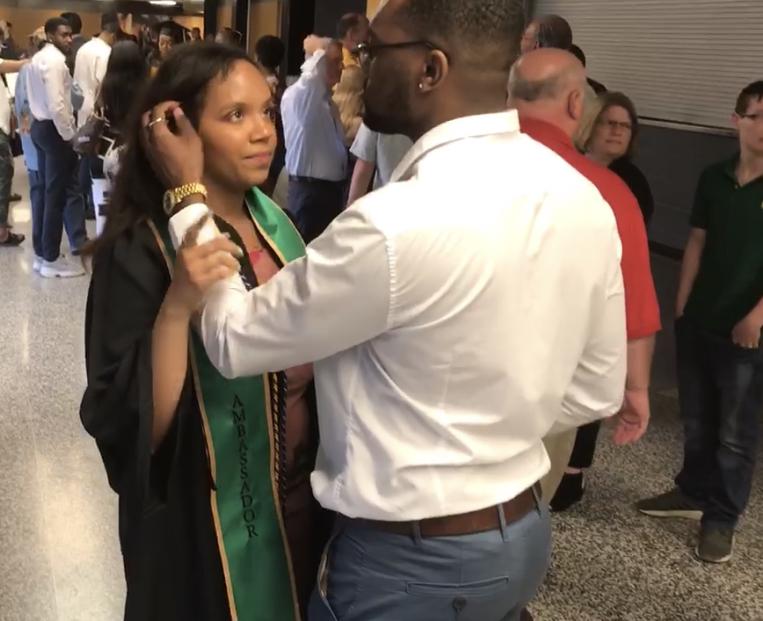 Candace graduates college! Z-O-U