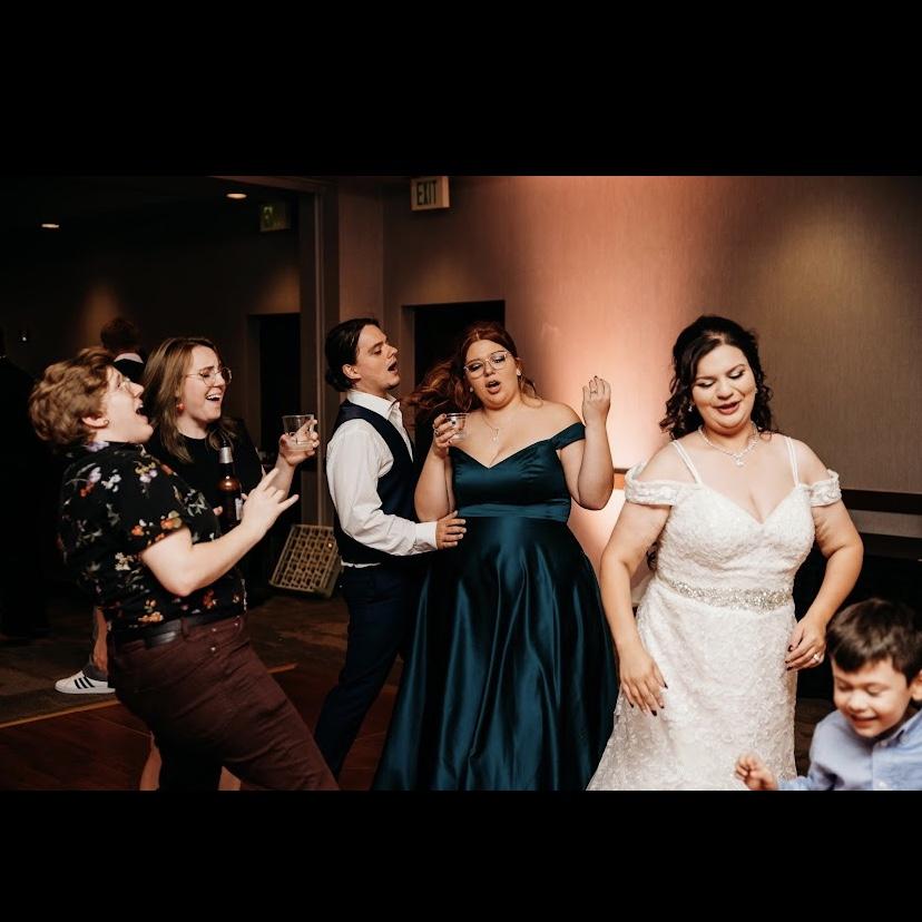Dancing at Trevor and Michelle’s Wedding