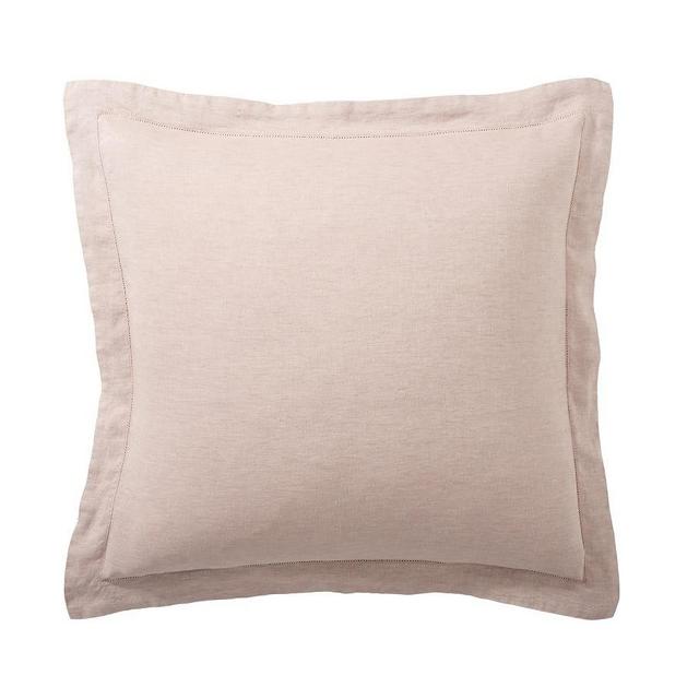 Smoky Quartz Belgian Flax Linen Shams, Euro, Set of 3