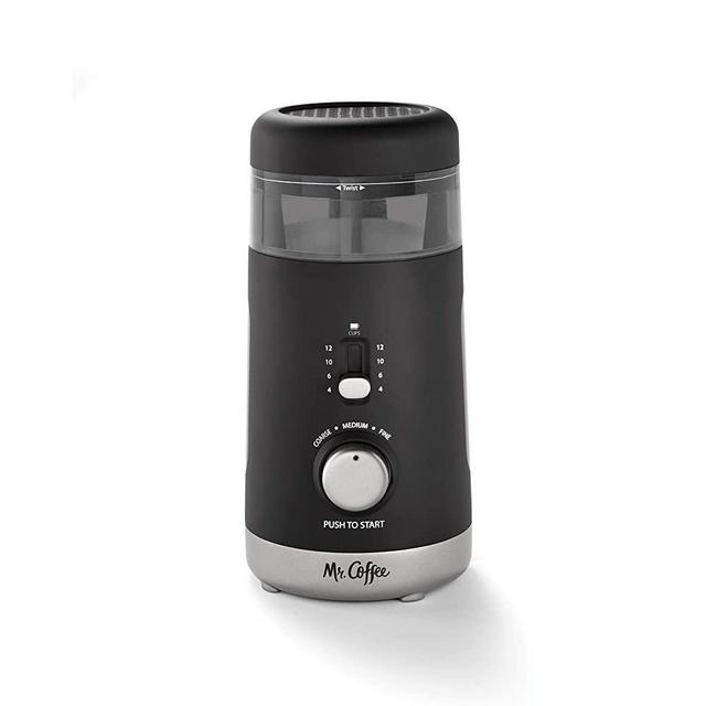 Mr. Coffee Multi-Grind 12-Cup Automatic Coffee Grinder, Black