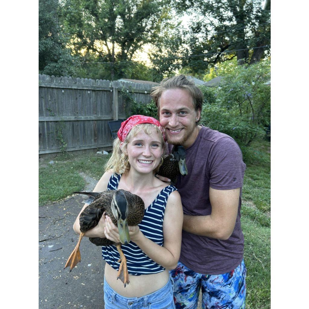 Fourth of July 2023 with Sarah's beloved pet ducks
