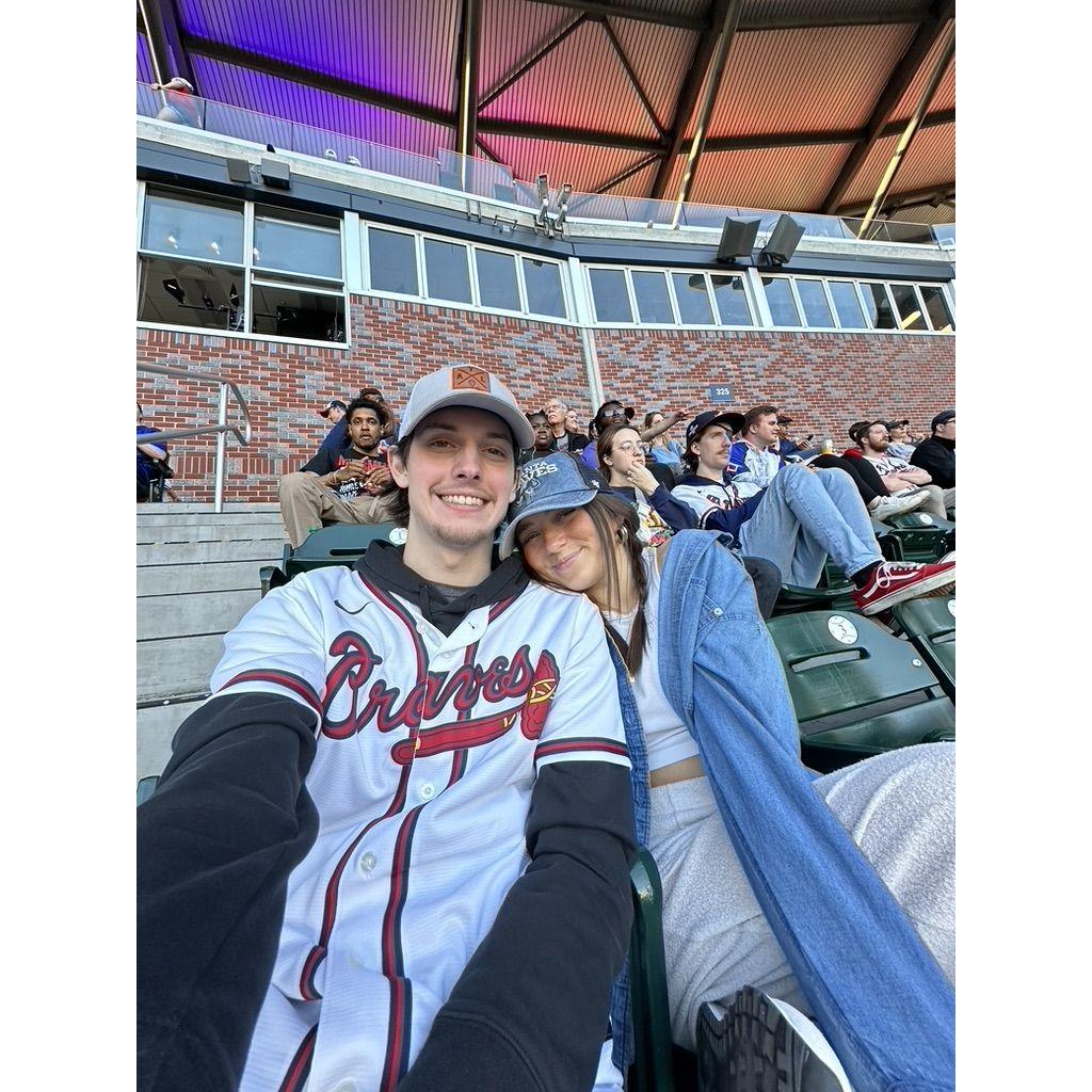 Date night at a Braves Game