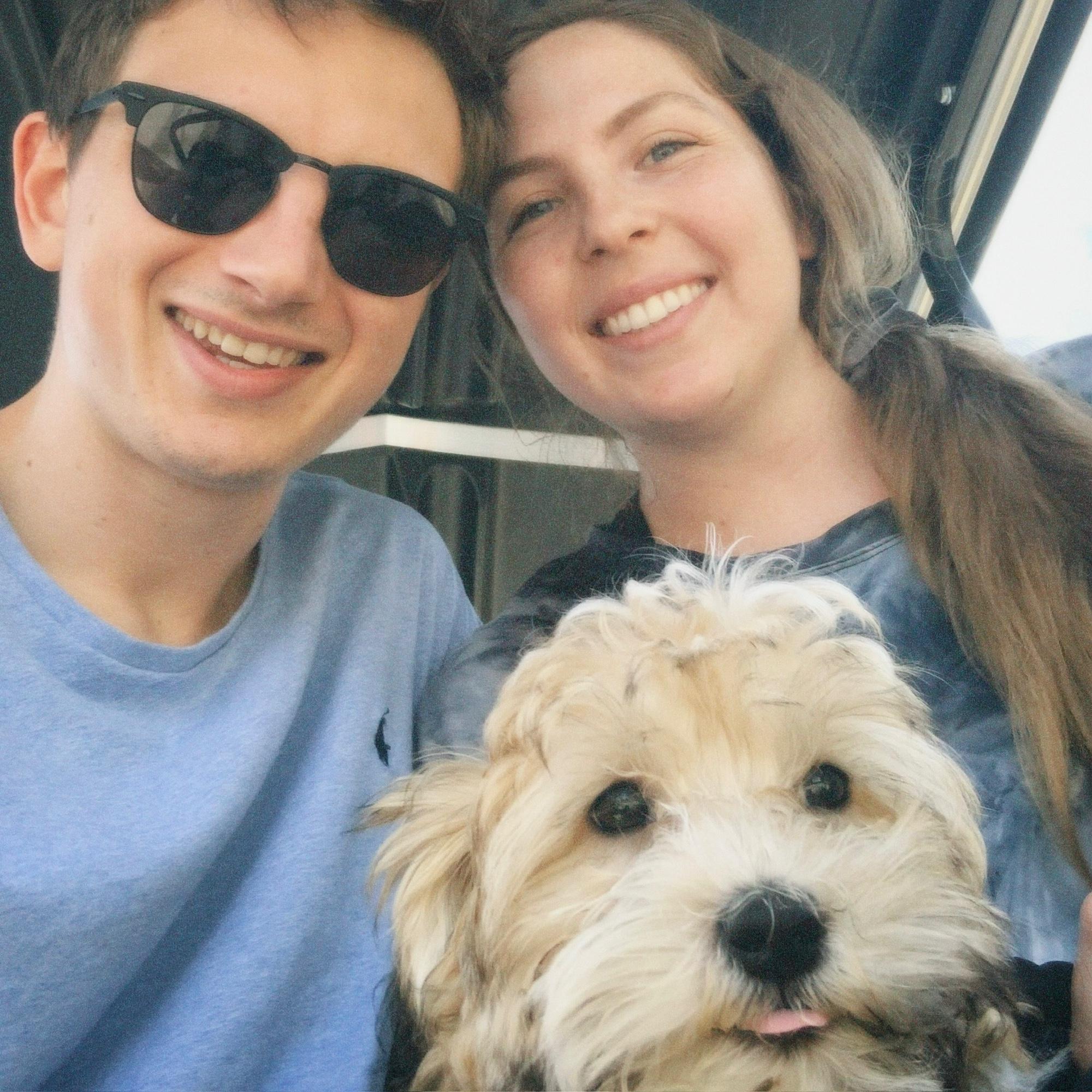 Golf Cart ride with Theo!