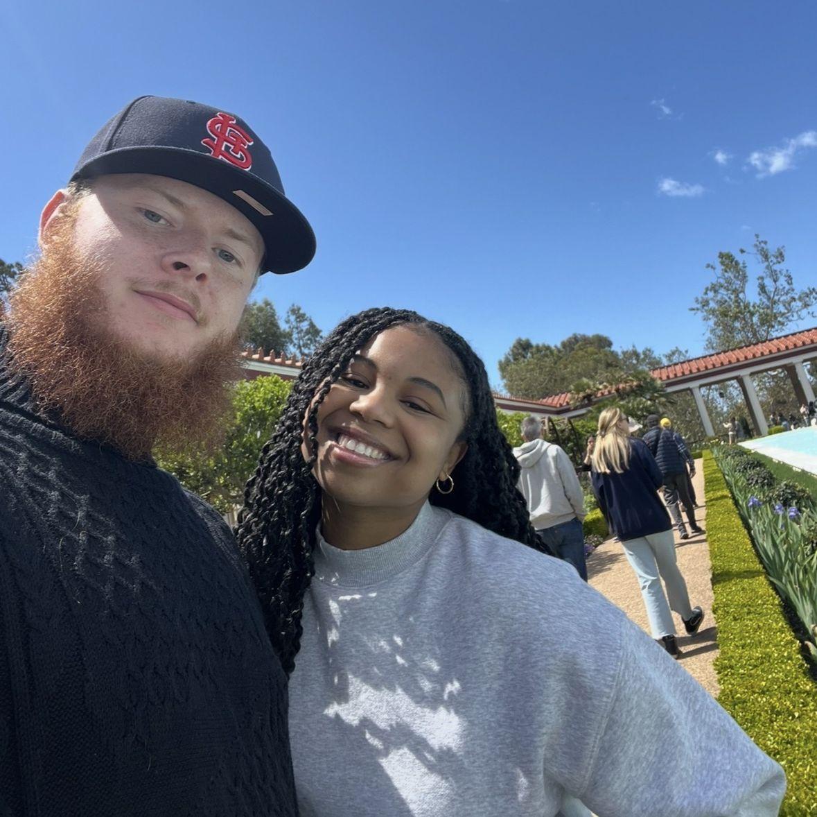 Us at the Getty Villa!