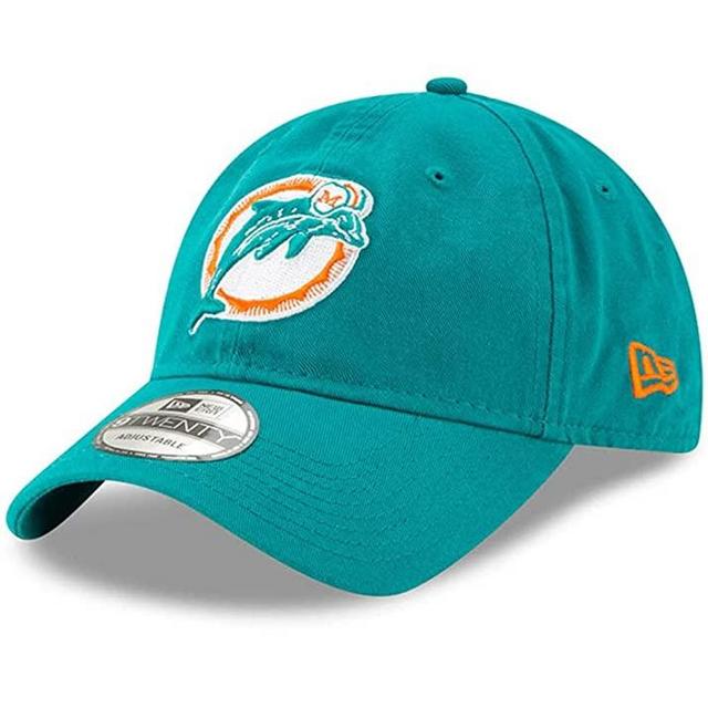 New Era NFL Core Classic 9TWENTY Adjustable Hat Cap One Size Fits All (Miami Dolphins Historic Logo)