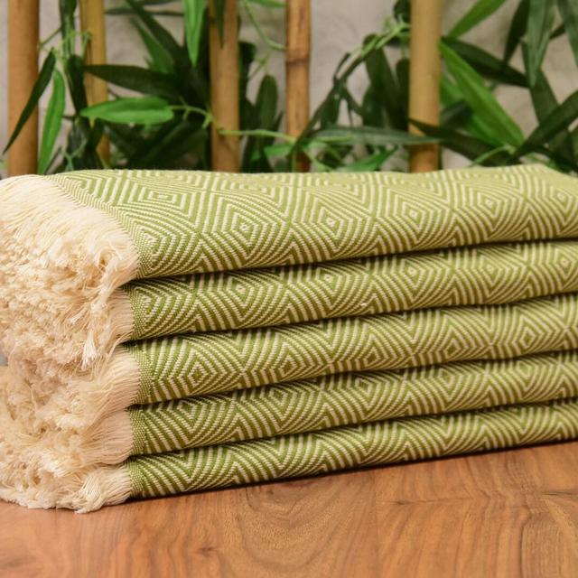 Green Turkish Hand Towel, Tea Towel,...