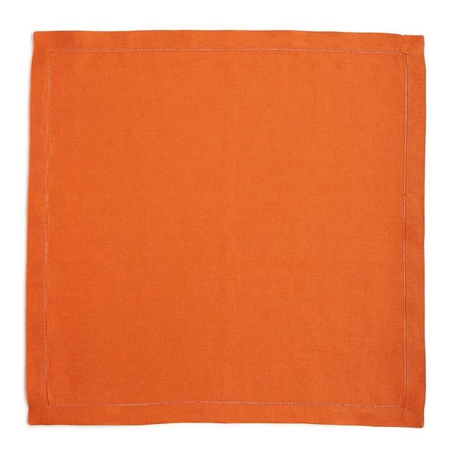 Hemstitch Dinner Napkins, Set of 4 - CURRY