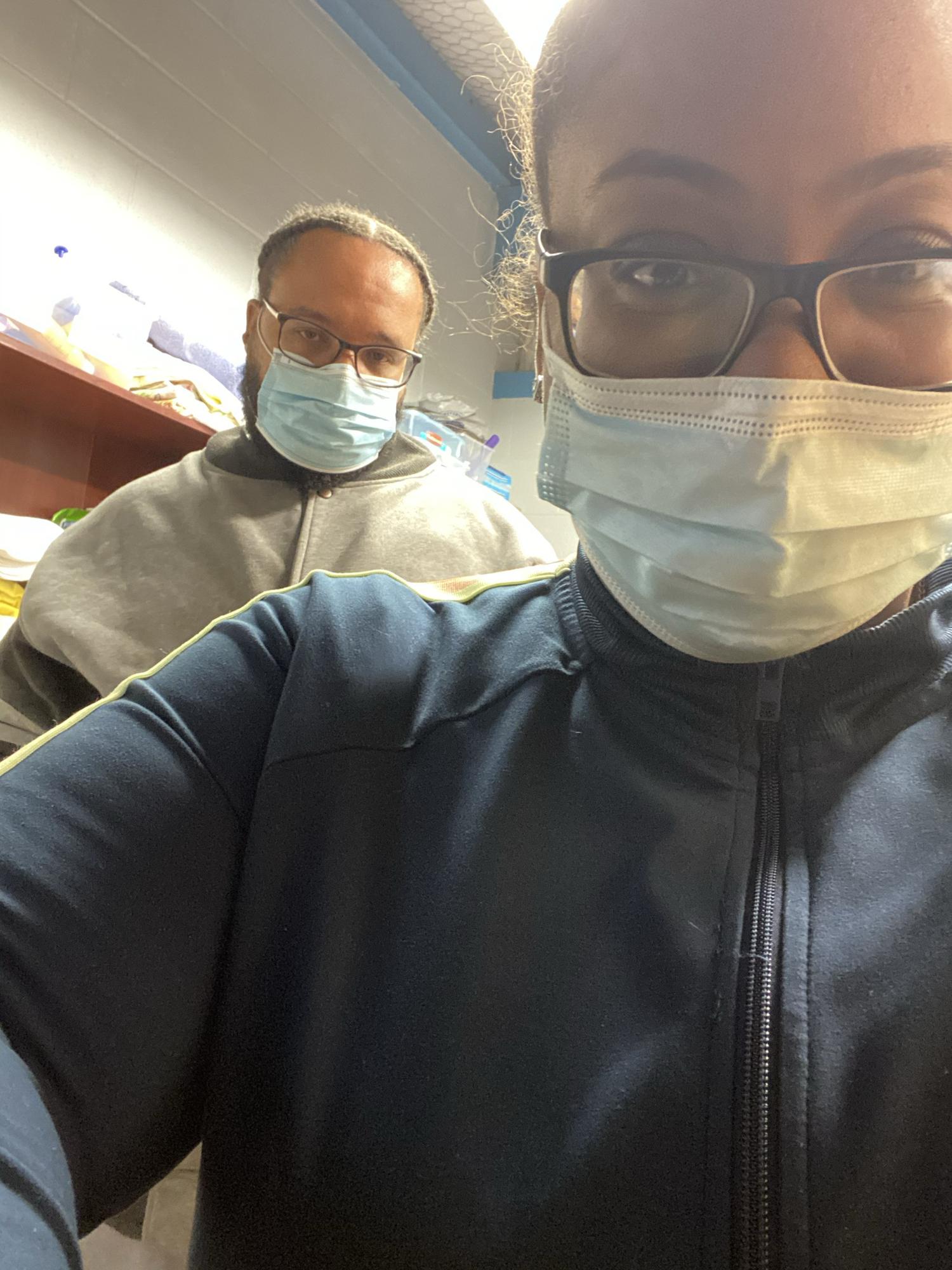 Volunteering at the homeless shelter