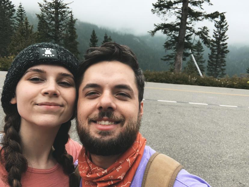 Approximately 8000 ft elevation and exhausted from hiking