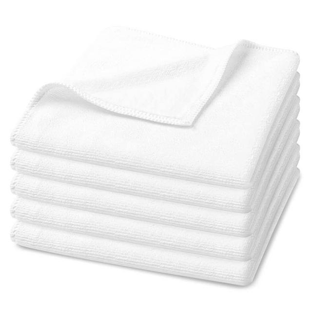 Microfiber Face Cloth Washcloth for Body - Ultra Soft Makeup Remover Cloth - Perfect Face Wash Cloth for All Skin Types - 5 Pack 12 X 12 - Luxe Beauty Essentials