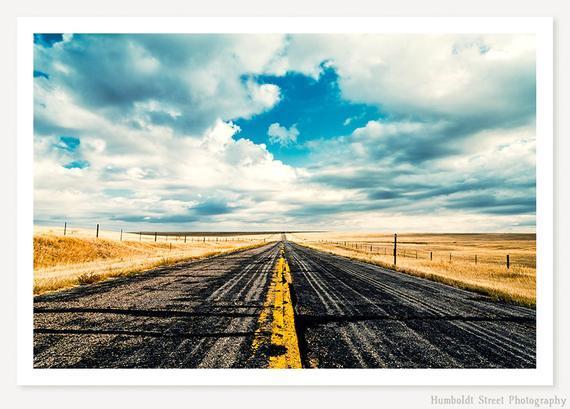I Come From Nowhere - Landscape Photography - Open Road Photo - American West Art Print - Travel Photography - Farmhouse Decor