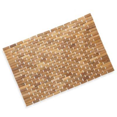 Conair® Pollenex™ Solid Teak Roll-Up Shower Mat