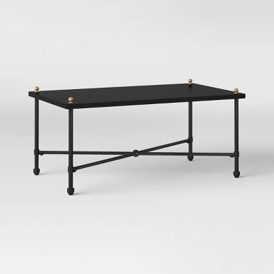 Midway Metal Patio Coffee Table - Black - Threshold™ designed with Studio McGee