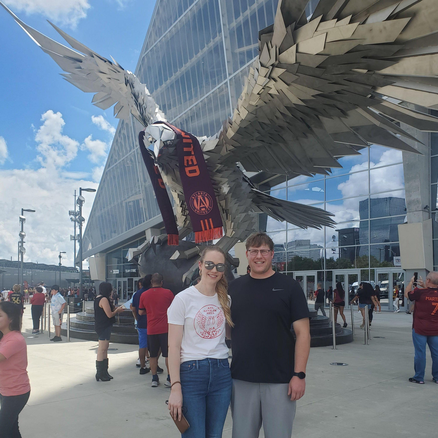 Our first Atlanta United game, 2021.