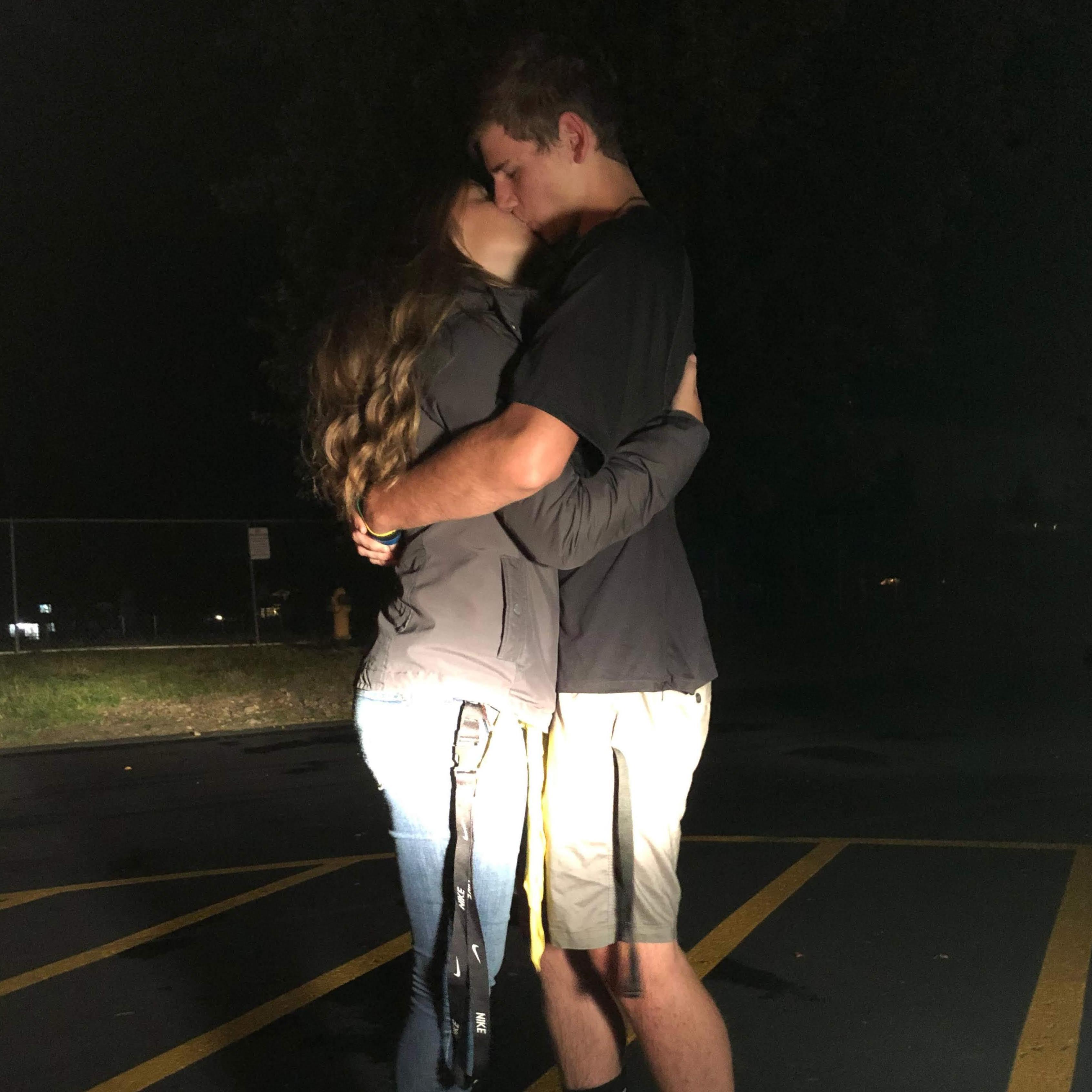 This was us right after one of his football games