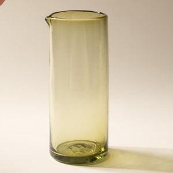 Recycled Handblown Glassware | East Fork - Peridot / Pitcher
