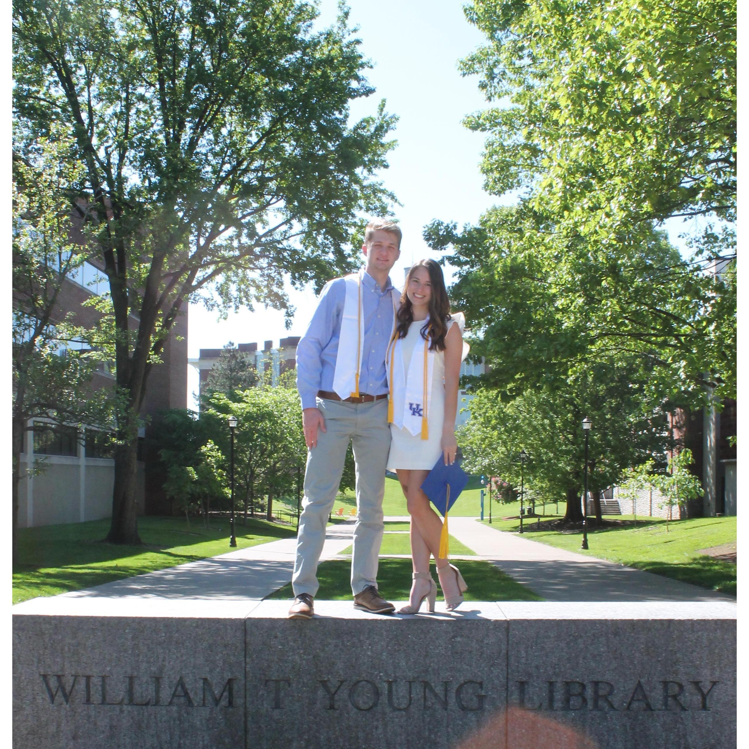 In front of the library... one of the places it all started (May 2021)