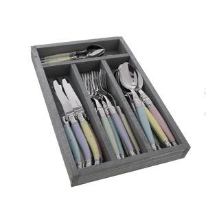 Everyday Flatware Set Mineral, Set of 24 PASTEL