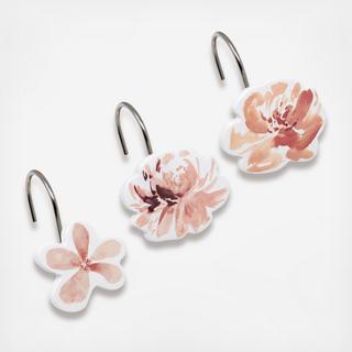 Liana 12-Piece Shower Curtain Hook Set